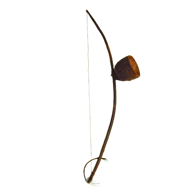 Image of 311.121.221 Mono-heterochord musical bows with resonator attached, without tuning noose