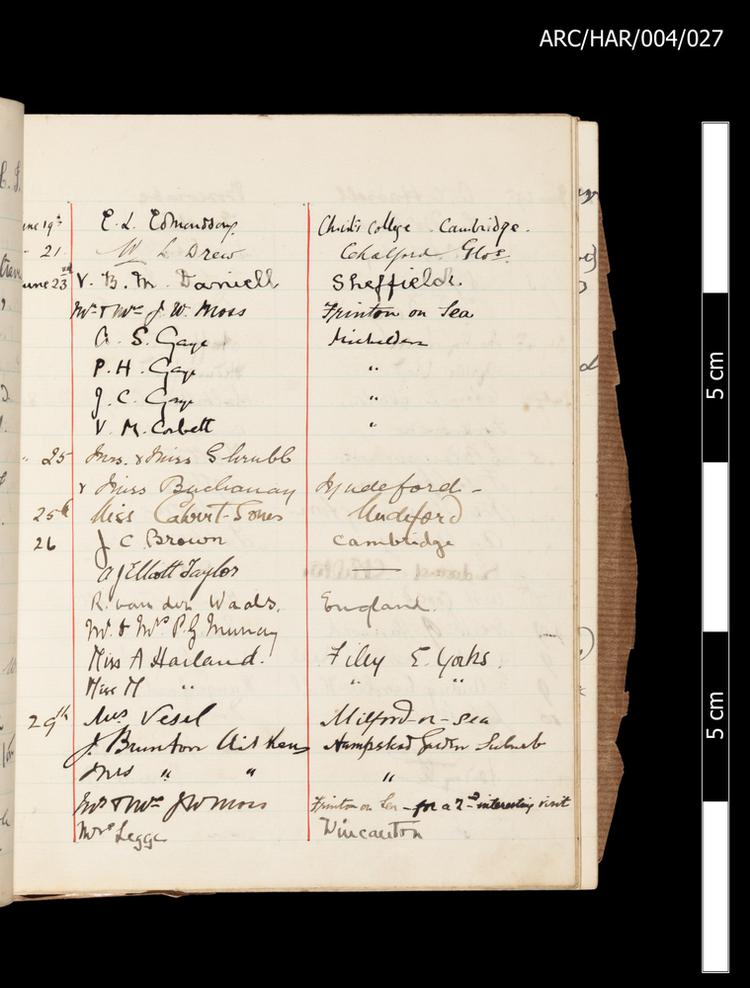 Image of Hart Museum Visitor Books