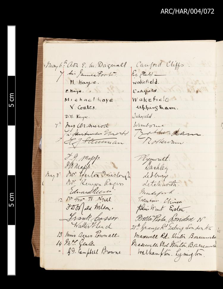 Image of Hart Museum Visitor Books