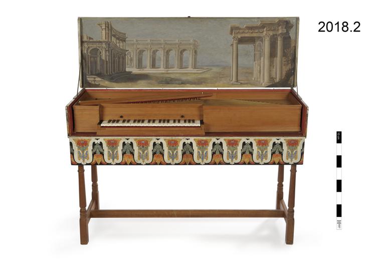 Image of 314.122-6-8 True board zithers with resonator box (box zithers) sounded by plectrum, with keyboard