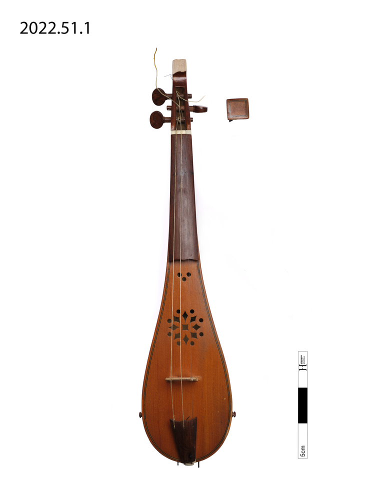 Image of 321.322-71 Necked box lutes or necked guitars sounded by bowing with a bow